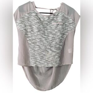 NWT! Ina Peach Colored Sheer Halter Back Tie Top/Small